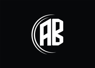 AB letter logo design and monogram logo