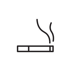 Cigarette icon. Cigarette smoke flat sign design. Tobacco symbol vector pictogram. Sigar symbol. UX UI icon