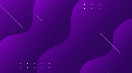 Purple gradient geometric abstract background. Wave shape background design. Waveform composition. Vector illustration