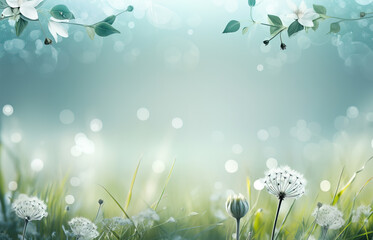 Modern abstract natur spring background, low opacity, with empty copy space