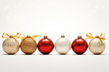 Christmas balls, sparkles, New Year, Christmas background