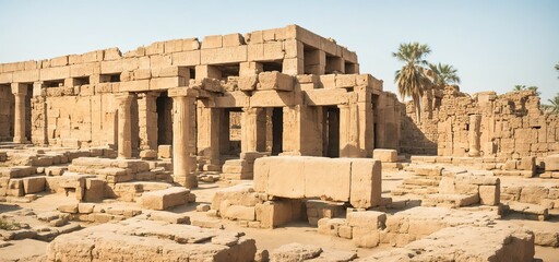 Karnak Temple in Luxor Thebes Egypt, generative ai