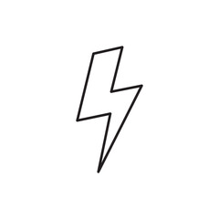 Energy icon. Lightning flat sign design. Energy symbol vector pictogram. Thunder sign. Flash sign. UX UI icon