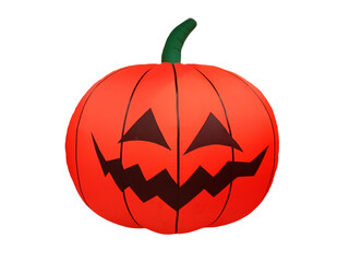 Pumpkin shaped balloon with ghost face