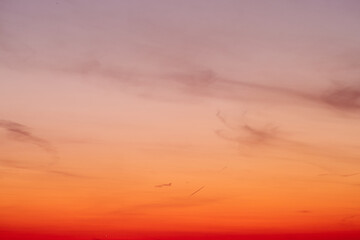 The sky was filled with clouds, but the sunset still shone through.