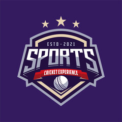 Cricket sports concept with bats and ball