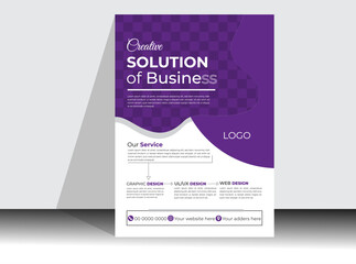 Modern Corporate Multipurpose business flyer template design .