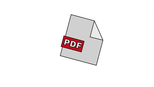animated video icon PDF file