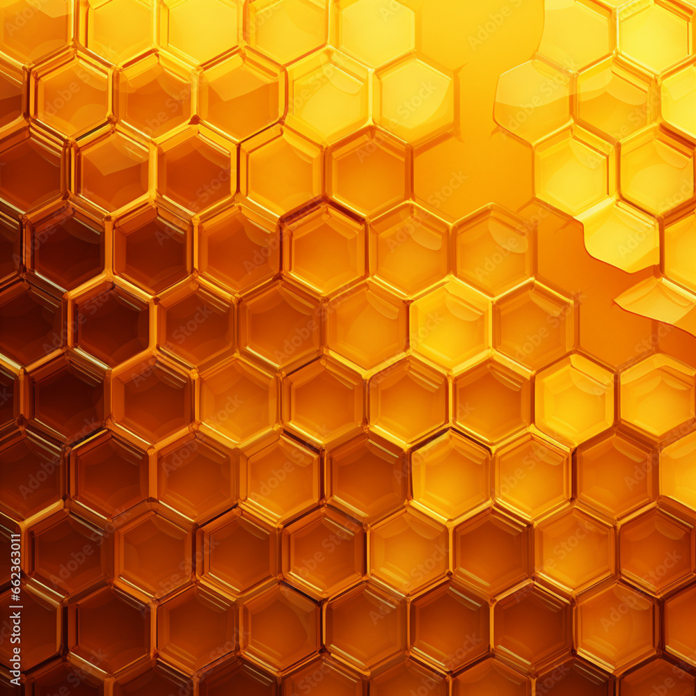 Poster honeycomb pattern background image.