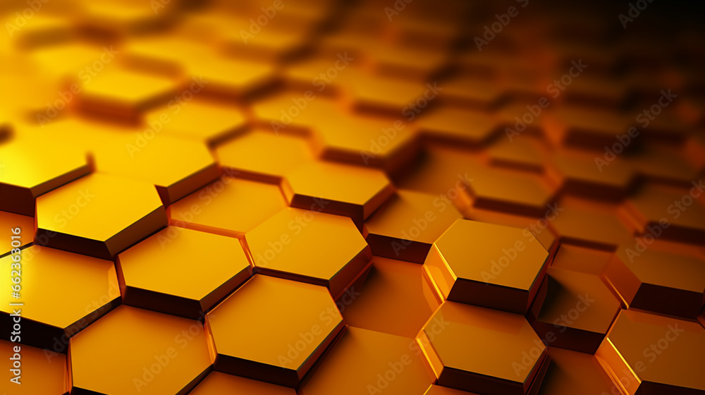 Poster honeycomb pattern background image.