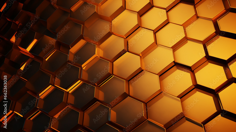 Poster honeycomb pattern background image.