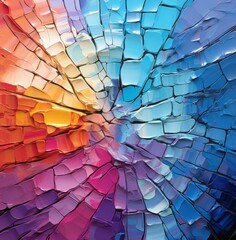 Colorful mosaic swirl