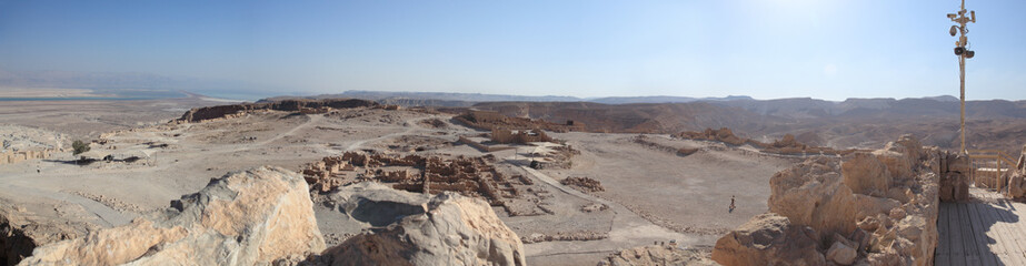 Fototapeta na wymiar Masada Jewish historic site in Israel Masada (Hebrew: מְצָדָה məṣādā, 