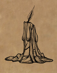 candle, sketch - digital painting  © neurostructure