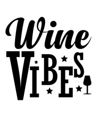 Wine Vibes SVG Design
