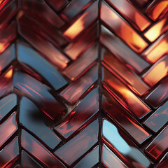 Herringbone Template Glass Texture (Tile)