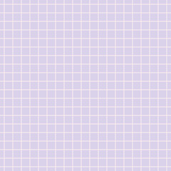 White squared paper texture. Seamless geometric pattern. Vector background. Pink and purple grid. Vector illustration.