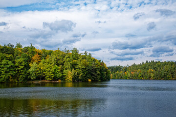 Fototapeta premium Pond in Jevany near Prague