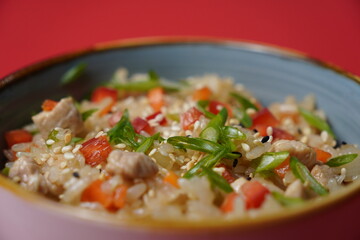 ramen with shrimp and egg, asian food, soup