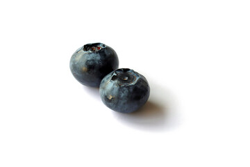 blueberries isolated on a white background