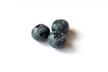 blueberries isolated on a white background