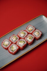 sushi, rolls, Japanese food, fish, rice