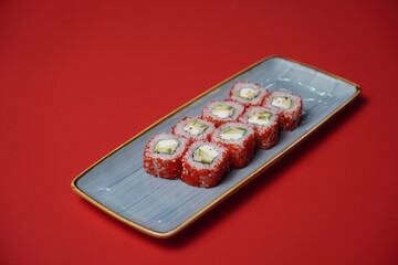 sushi, rolls, Japanese food, fish, rice