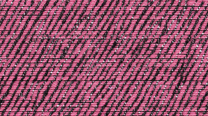 tweed pattern in pink, black and white