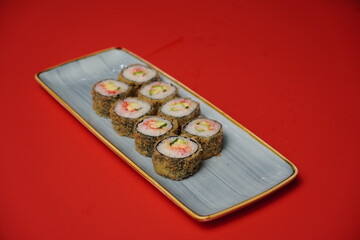 sushi, rolls, Japanese food, fish, rice