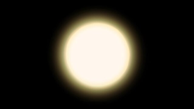 looped animation of the sun. flat 2d motion