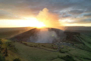 Steam from Masaya volcano