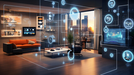Tomorrow's Living Today: The AI-Powered Smart Home Revolution - obrazy, fototapety, plakaty