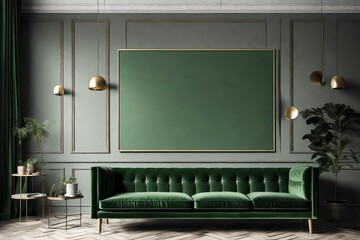 design scene with a sofa