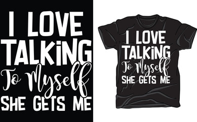 I love talking to myself she gets me,Sassy, Sarcasm , Muscle Tank, Funny Loose tank,Workout Tshirt | Workout , 