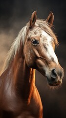 Photo perfect sharp clean focus of mustang horse Ai generated art