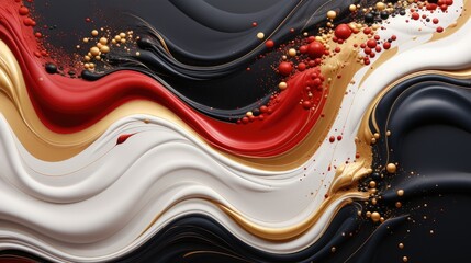 Abstract fluid colors background ,swirls of colorful paint liquid mixing background.