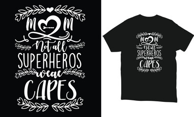 Mother's day t-shirt design, Mom t-shirt design, Print Template Mother's Day T-Shirt Design, Illustration Heart, Love, Mama Shirt Design, Stickers, Background.