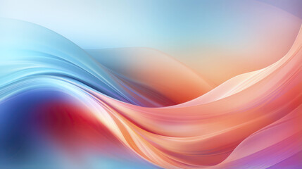 Fototapeta premium Illustration of a blurred blue and pink background