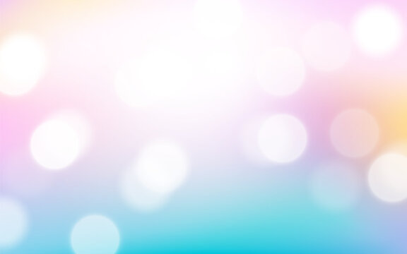 Colorful rainbow bokeh soft light abstract backgrounds, Vector eps 10 illustration bokeh particles, Backgrounds decoration