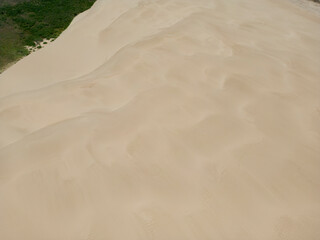 Close up of the sand dunes at the landscape protection area 