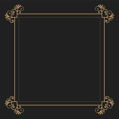 Art deco luxury frame, luxury line., luxury background with frame