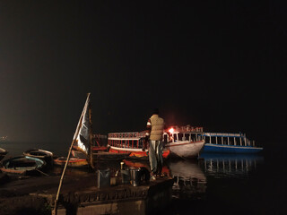 varanasi in night || varanasi ganga ghat view || ganga river view in night
