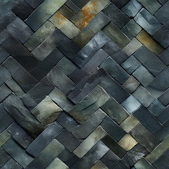 Herringbone Template Texture of Stone (Tile)