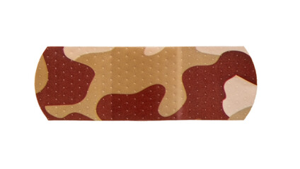 Adhesive children colorful plaster isolated on white background