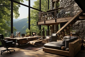 nature inspired home office