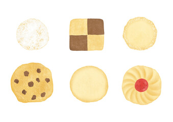 おいしそうに焼けたクッキーのイラスト