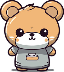 CUTE TEDDY BEAR, CARTOON