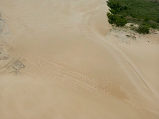 Close up of the sand dunes at the landscape protection area "Lomas de Arena" near Santa Cruz de la Sierra in the lowlands of Bolivia - Traveling and exploring South America