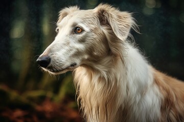 A detailed close-up of a dog with a blurred background. Perfect for pet lovers and animal-themed projects