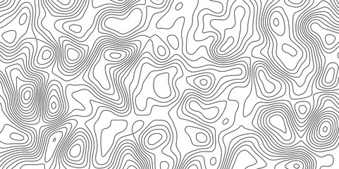 Topographic Map in Contour Line Light topographic topo contour map and Ocean topographic line map with curvy wave isolines vector Natural printing illustrations of maps 